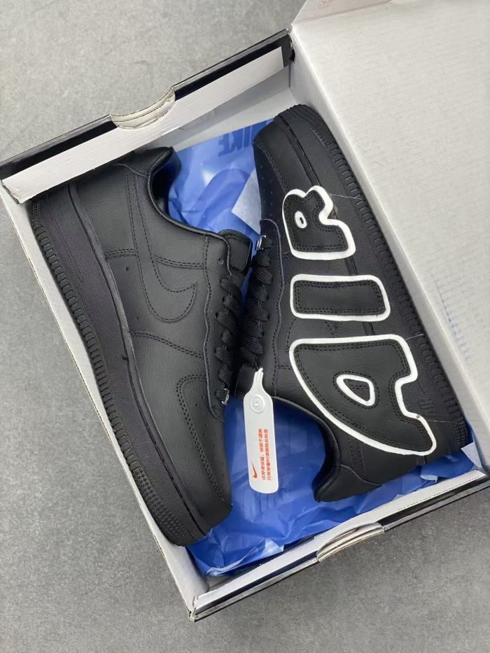 Air Force 1  Low CPFM 3D Raised AIR Letter Black White Outline Sneakers 29225578