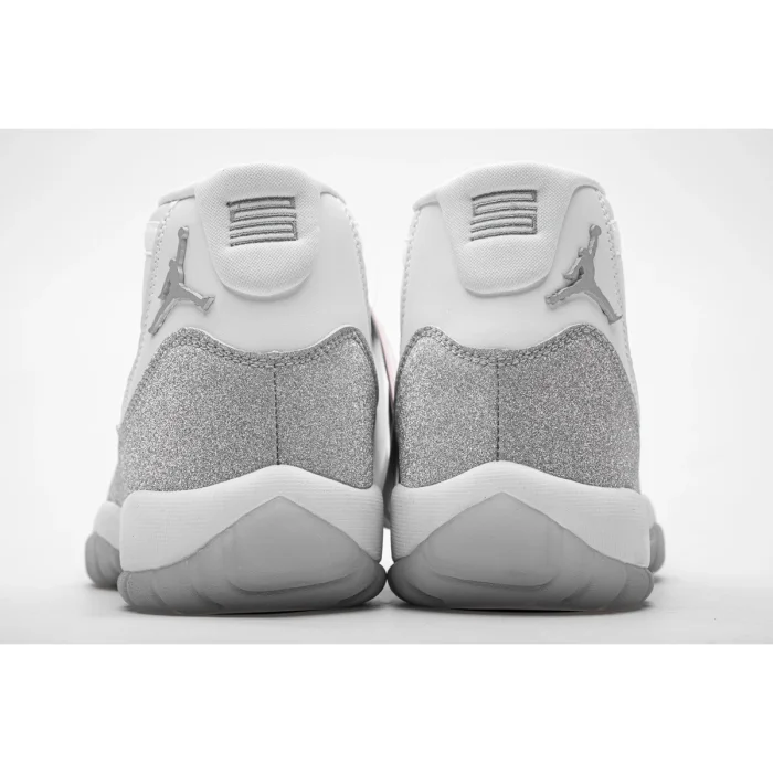 Air @j11 Retro Metallic Silver White Glitter Upper Retro High Top Basketball Sneakers 29225412