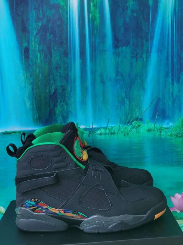 [plus-size shoes] Air @j8 Retro Aqua OG Black & Blue High-Top Vintage Basketball Shoes 15 colors 29247370