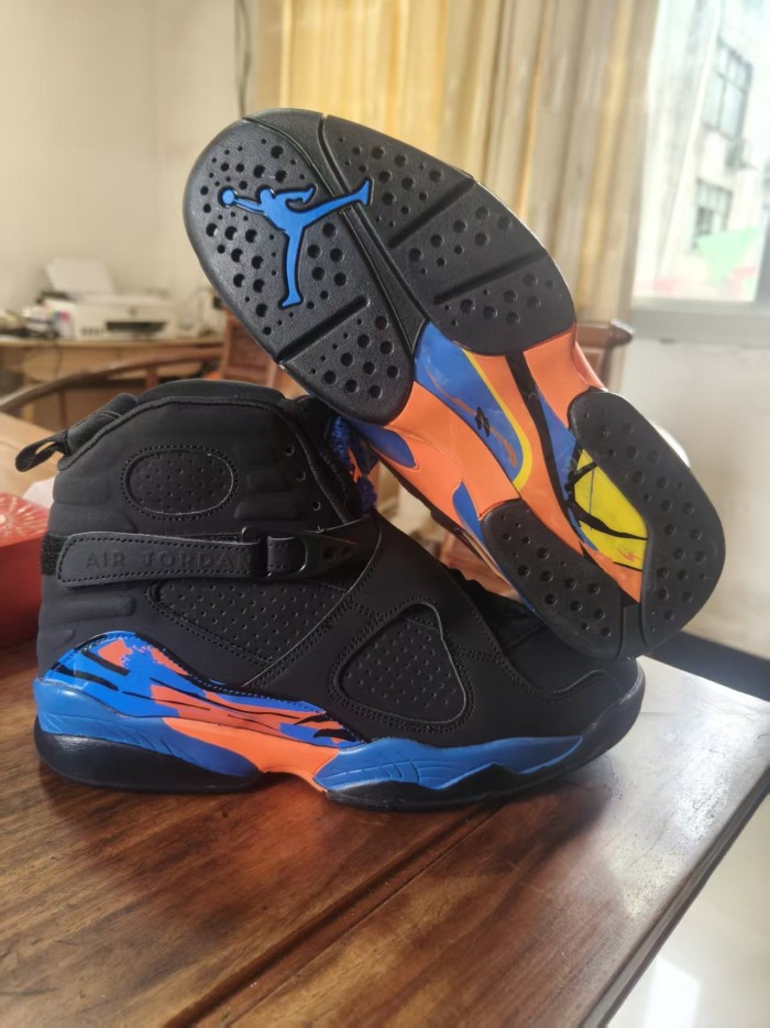 [plus-size shoes] Air @j8  Retro South Beach White Grey Teal Pink Buckle Strap Shock Absorbing Anti Slip High Top Basketball Shoes 2 colors 29247304