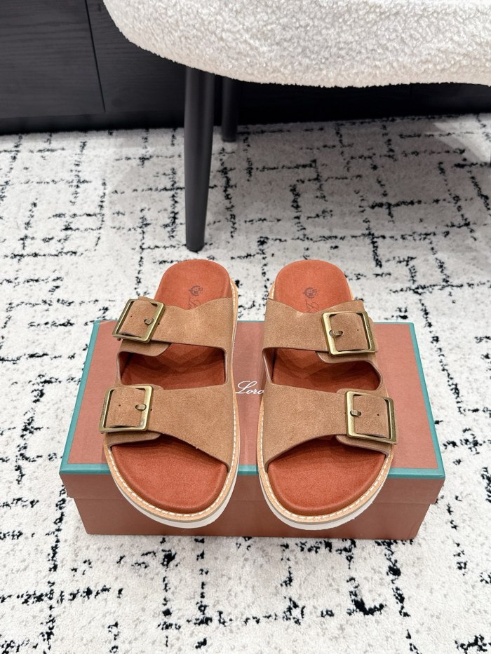 [plus-size shoes]1:1 quality versionDouble Buckle Suede EVA Foam Birkenstock Style Slide Sandals 5 colors 29247665