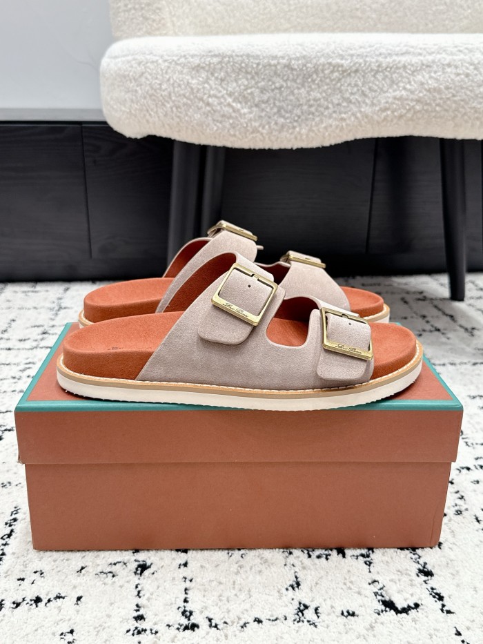 [plus-size shoes]1:1 quality versionDouble Buckle Suede EVA Foam Birkenstock Style Slide Sandals 5 colors 29247665