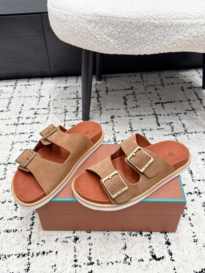 [plus-size shoes]1:1 quality versionDouble Buckle Suede EVA Foam Birkenstock Style Slide Sandals 5 colors 29247665