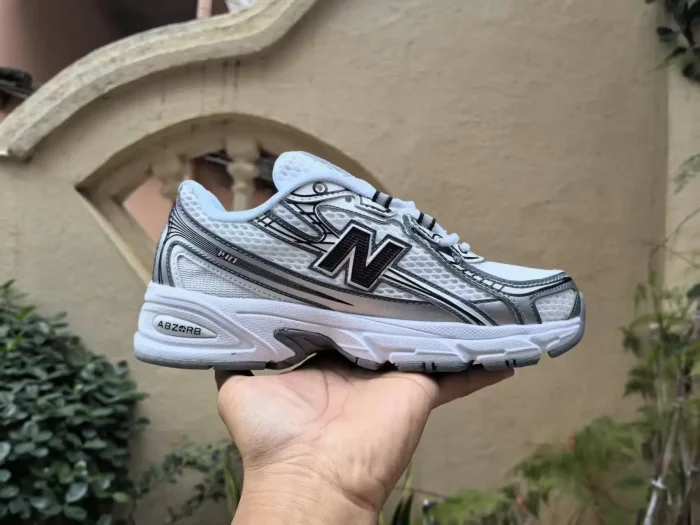 New B@L@nce 740 White Silver Mesh Retro Cushioned Running Shoes  16 colors 29247385