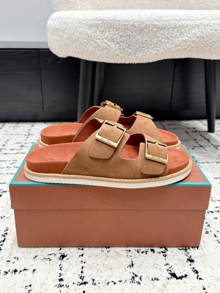 [plus-size shoes]1:1 quality versionDouble Buckle Suede EVA Foam Birkenstock Style Slide Sandals 5 colors 29247665