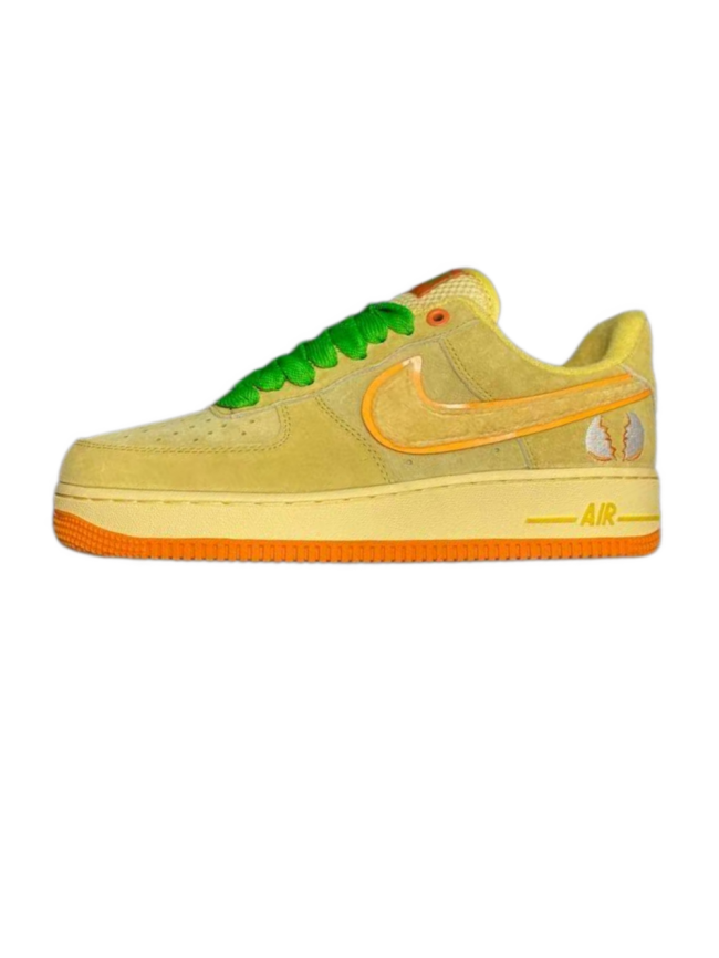 Air Force 1 Low Fall Pumpkin Theme Fuzzy Swoosh Suede Upper Heel Embroidery Sneakers 29247252
