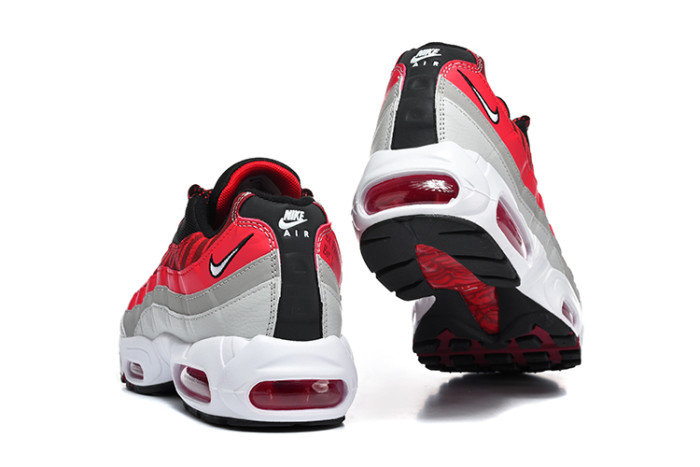 [plus-size shoes]@ir Max 95 Black Red Grey Gradient Stripe Air Cushion Retro Running Shoes 29247380