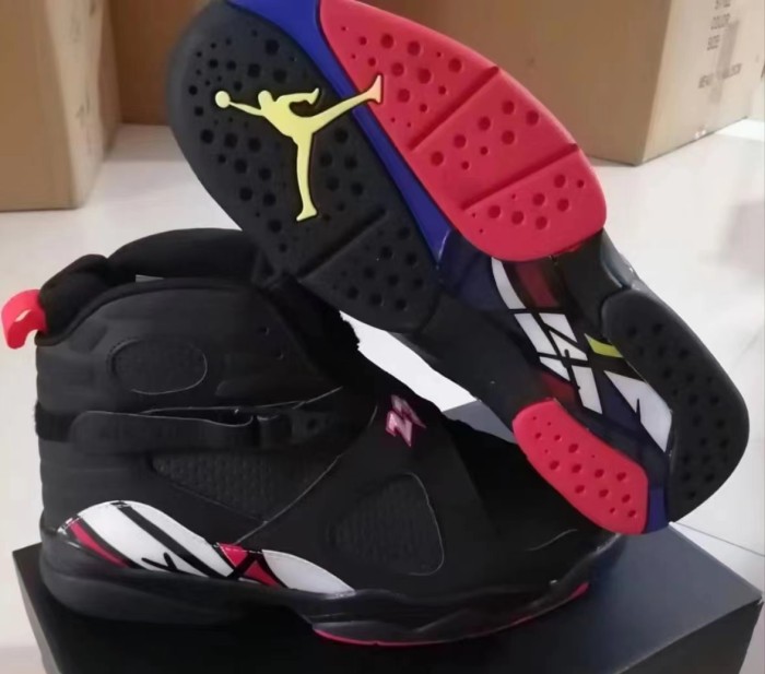 [plus-size shoes] Air @j8 Retro Aqua OG Black & Blue High-Top Vintage Basketball Shoes 15 colors 29247370