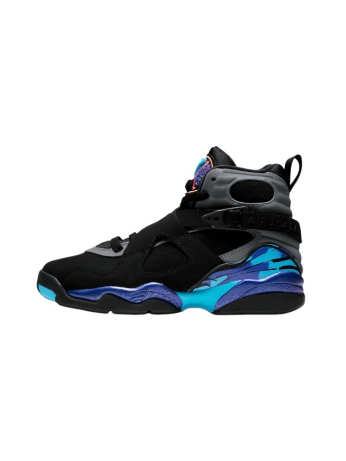 [plus-size shoes] Air @j8 Retro Aqua OG Black & Blue High-Top Vintage Basketball Shoes 15 colors 29247370