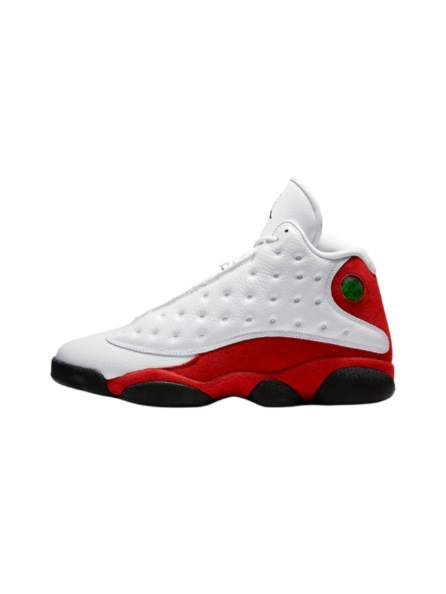 [plus-size shoes] Air @j13 Chicago White Red Genuine Leather Cushion Support Non Slip High Top Basketball Shoes 29284033