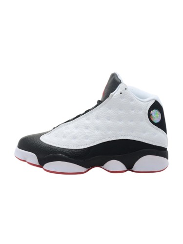 [plus-size shoes] Air @j13 He Got Game Panda Black White Leather Cushion Support Non Slip High Top Basketball Shoes 29284031