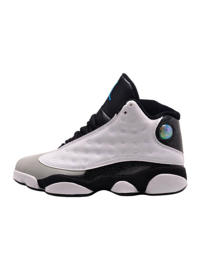 [plus-size shoes] Air @j13 Unisex Retro Barons White High Top Slip Resistant Shock Absorbing Basketball Sneakers 29284023