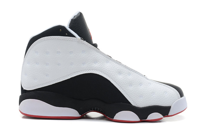 [plus-size shoes] Air @j13 He Got Game Panda Black White Leather Cushion Support Non Slip High Top Basketball Shoes 29284031