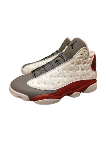 [plus-size shoes] Air @j13 Grey Toe White Red High Top Slip Resistant Shock Absorbing Basketball Sneakers 29284020