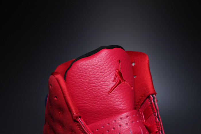 [plus-size shoes] Air @j13 What Is Love Gym Red Black Scratch Off Leather Shock Absorbing High Top Basketball Sneakers 29284030