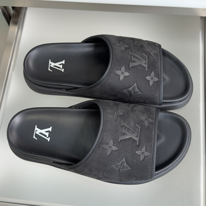 [plus-size shoes]1:1 quality version Miami Series Monogram Debossed Embossed Slide Sandals 5 colors 29285578