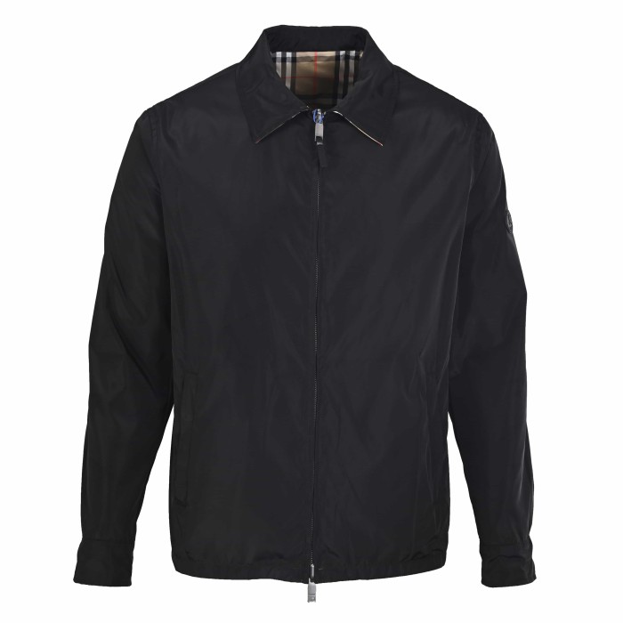 1:1 quality version Classic Plaid Reversible Lapel Windbreaker Water-Resistant Jacket 29105552