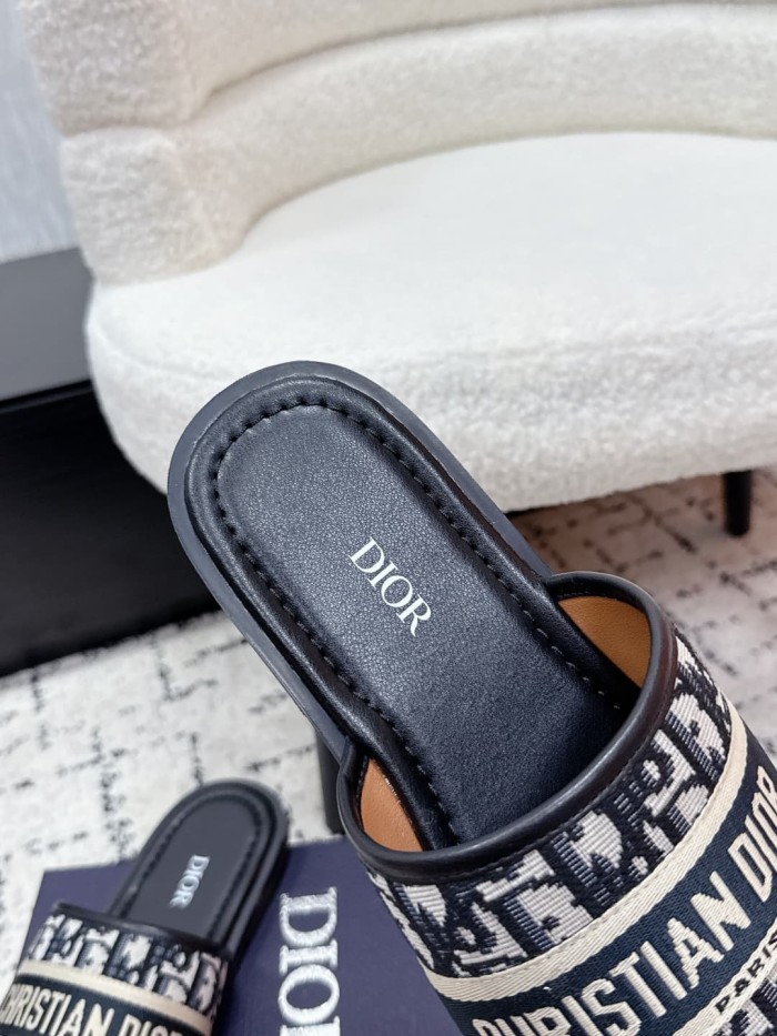 [Plus-size shoes]1:1 quality version Oblique Jacquard Pattern Webbing Strap Slide Sandals Open Toe Slip On Slippers 3 colors 29285556
