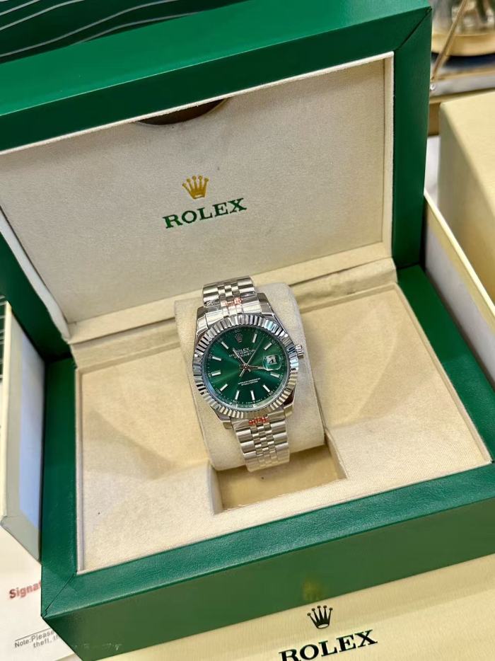 Green Dial Mechanical Movement Stainless Steel Strap Watch【Dial diameter：30/36/40mm 】28770467