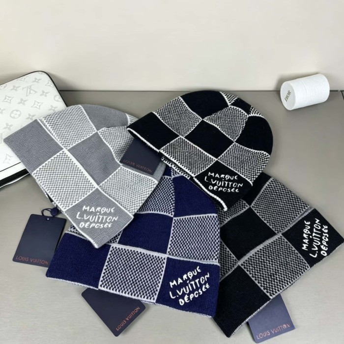 1:1 quality version  Letter Jacquard Beanie 4 colors 28628245