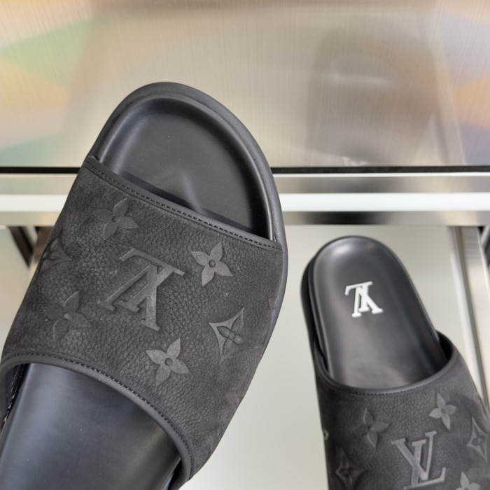 [plus-size shoes]1:1 quality version Miami Series Monogram Debossed Embossed Slide Sandals 5 colors 29285578