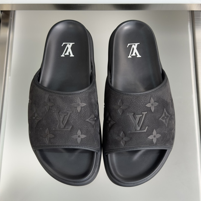 [plus-size shoes]1:1 quality version Miami Series Monogram Debossed Embossed Slide Sandals 5 colors 29285578