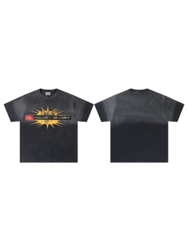 Sport Explosion Radiant Logo Front Single Side Print Oversized Washed Tee 29288348