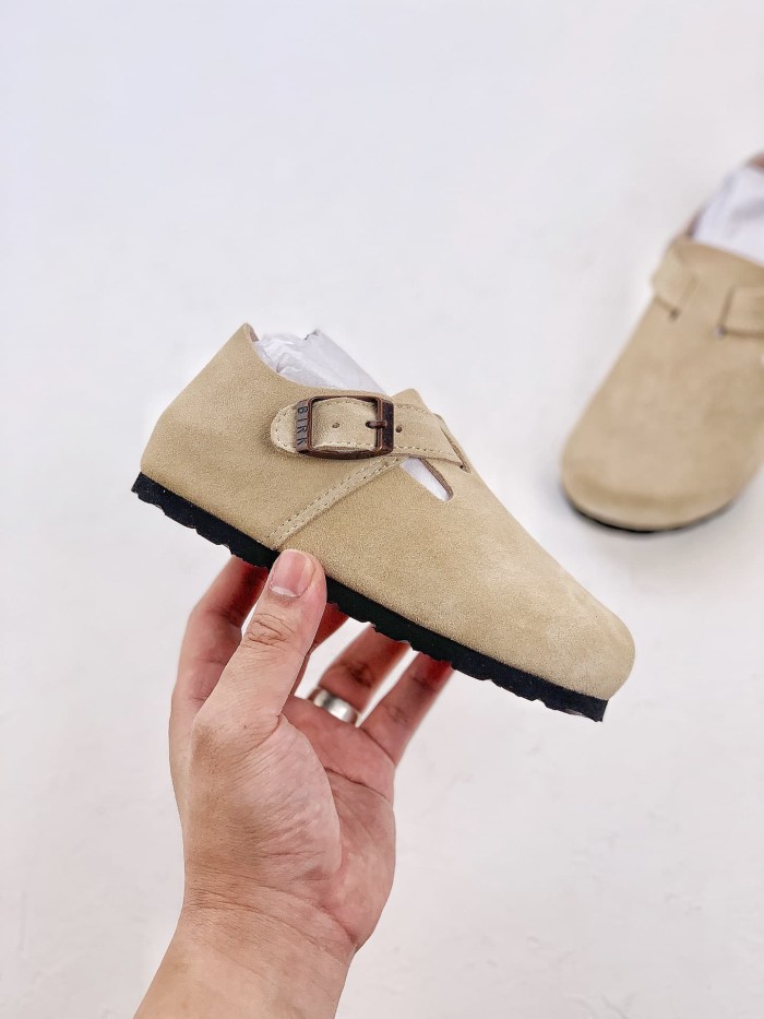 Nubuck Suede Closed Toe Buckle Casual Parent-Child Shoes for Kids 29288744