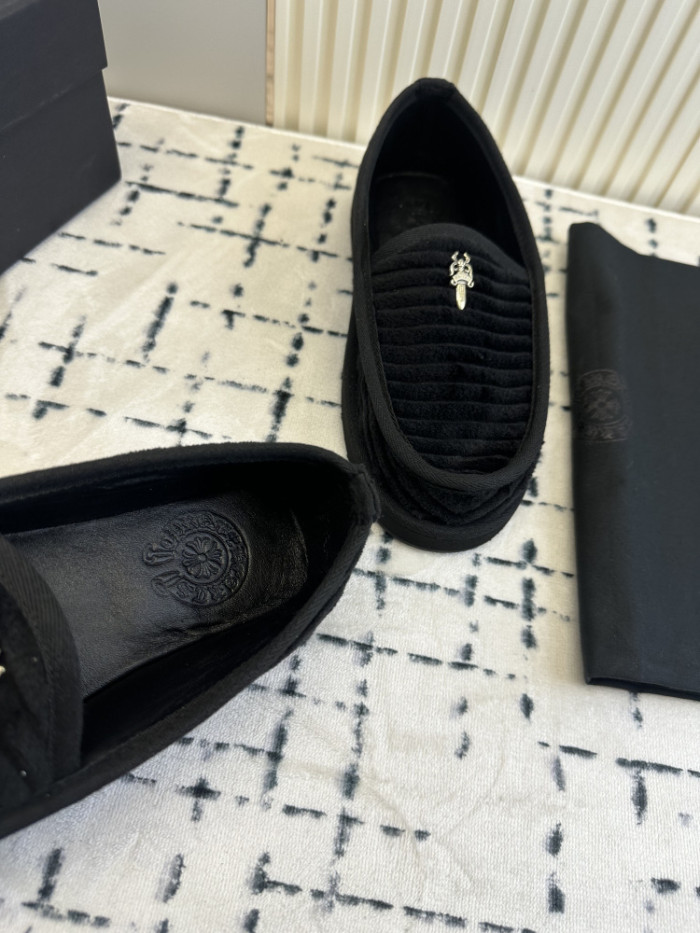 1:1 quality version Cross Sword Black Corduroy Slip-On Loafers 3 colors 29288654