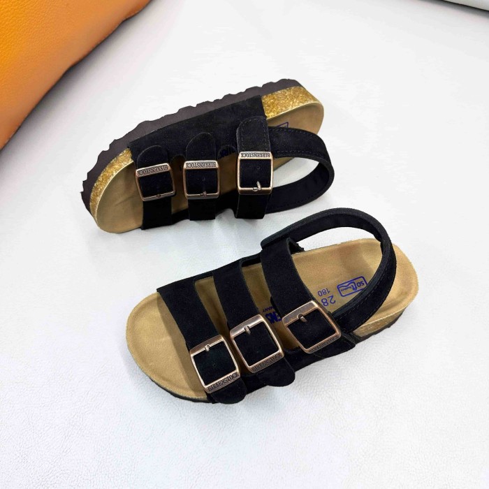 Three Strap Buckle Velcro Sandals for Kids 5 colors 29288742