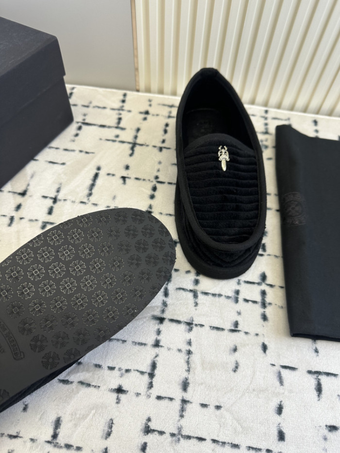 1:1 quality version Cross Sword Black Corduroy Slip-On Loafers 3 colors 29288654