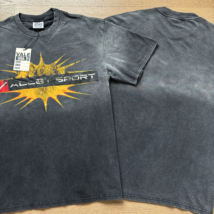 Sport Explosion Radiant Logo Front Single Side Print Oversized Washed Tee 29288348