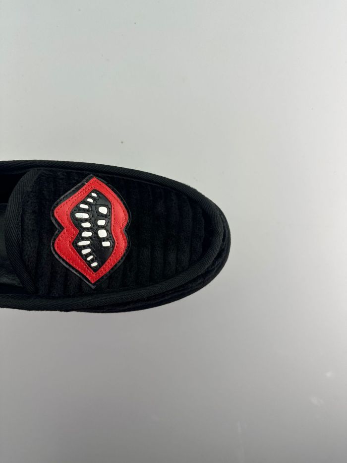 1:1 quality version Cross Sword Black Corduroy Slip-On Loafers 3 colors 29288654
