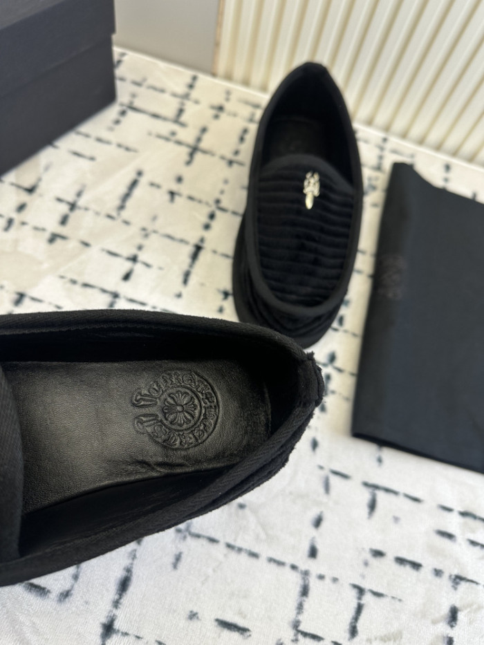 1:1 quality version Cross Sword Black Corduroy Slip-On Loafers 3 colors 29288654