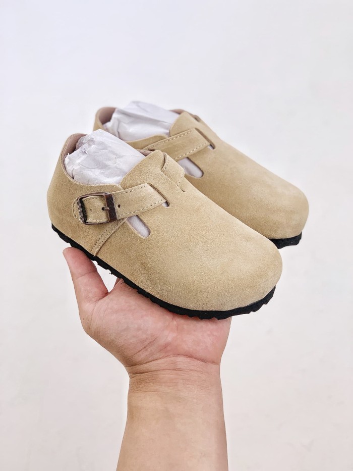 Nubuck Suede Closed Toe Buckle Casual Parent-Child Shoes for Kids 29288744