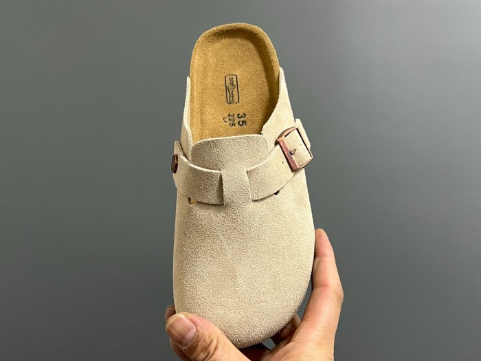 Cork Sole Metal Buckle Closed Toe Slide Sandals 11 colors 29289959