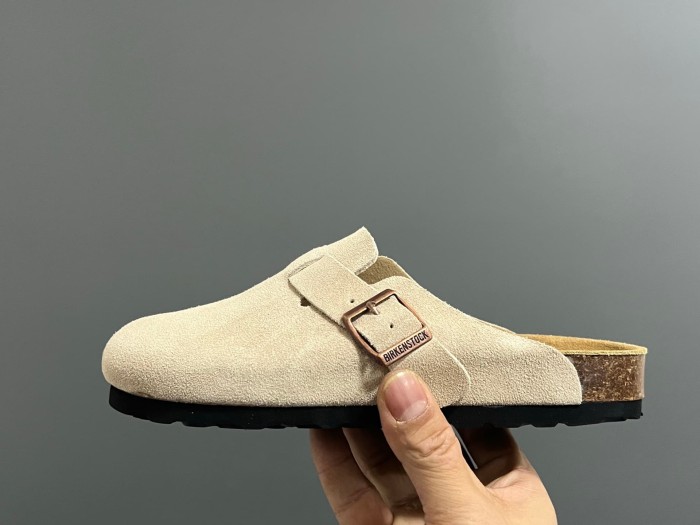 Cork Sole Metal Buckle Closed Toe Slide Sandals 11 colors 29289959