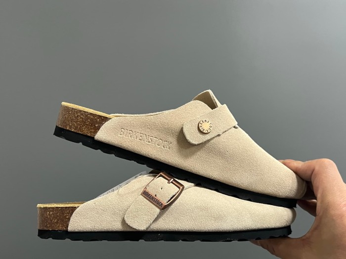 Cork Sole Metal Buckle Closed Toe Slide Sandals 11 colors 29289959