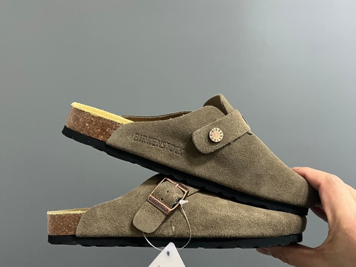 Cork Sole Metal Buckle Closed Toe Slide Sandals 11 colors 29289959