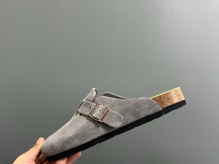 Cork Sole Metal Buckle Closed Toe Slide Sandals 11 colors 29289959