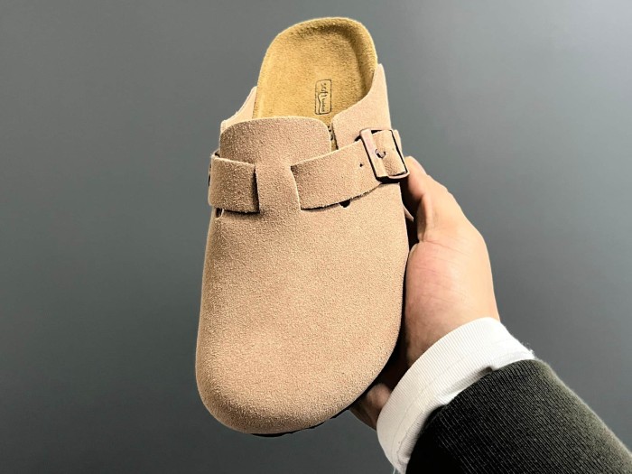 Cork Sole Metal Buckle Closed Toe Slide Sandals 11 colors 29289959