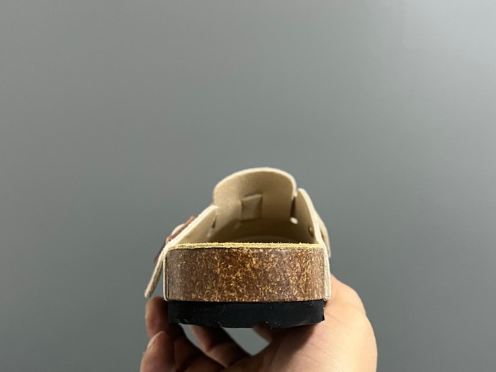 Cork Sole Metal Buckle Closed Toe Slide Sandals 11 colors 29289959