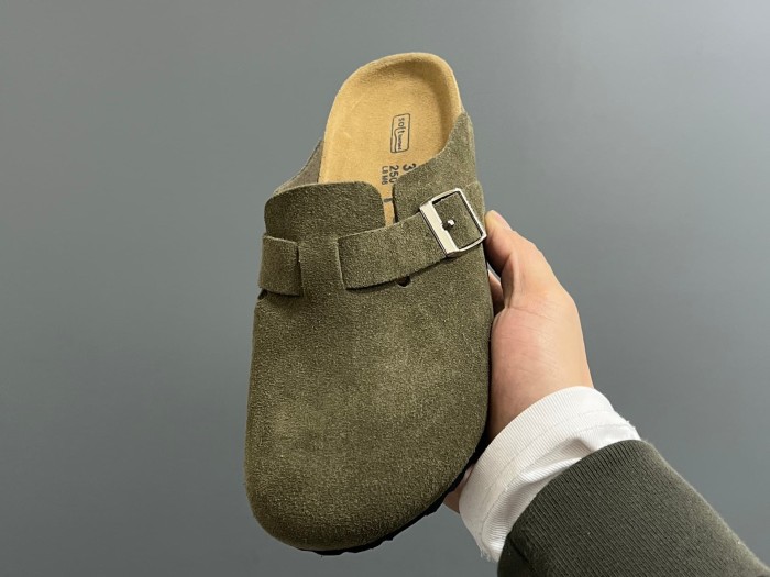 Cork Sole Metal Buckle Closed Toe Slide Sandals 11 colors 29289959