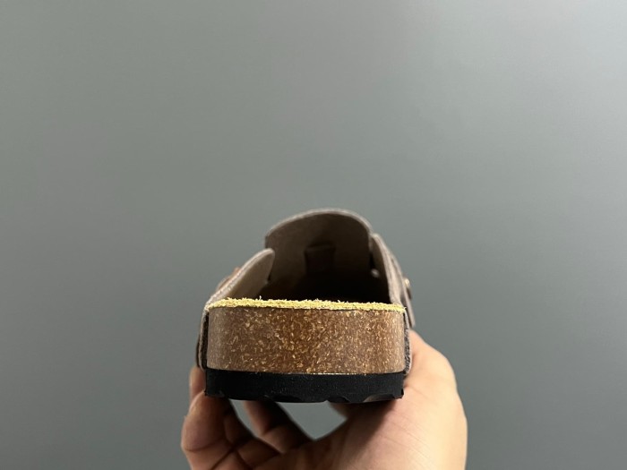 Cork Sole Metal Buckle Closed Toe Slide Sandals 11 colors 29289959