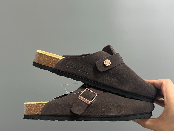 Cork Sole Metal Buckle Closed Toe Slide Sandals 11 colors 29289959