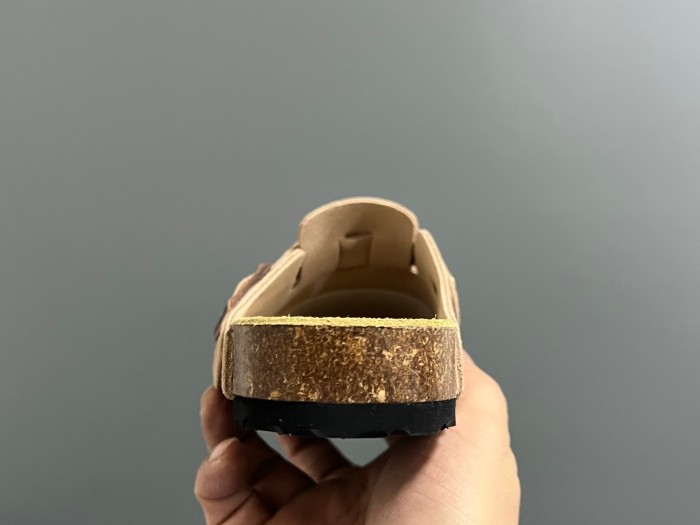 Cork Sole Metal Buckle Closed Toe Slide Sandals 11 colors 29289959