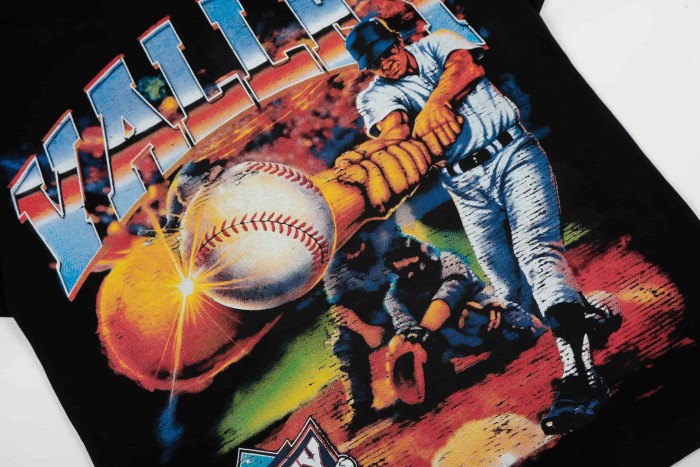 Vintage Baseball Full Print Gradient 3D Letter Front Batter Back New York City Print Tee 29305195