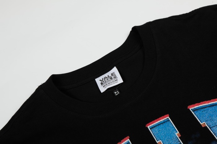 Vintage Baseball Full Print Gradient 3D Letter Front Batter Back New York City Print Tee 29305195