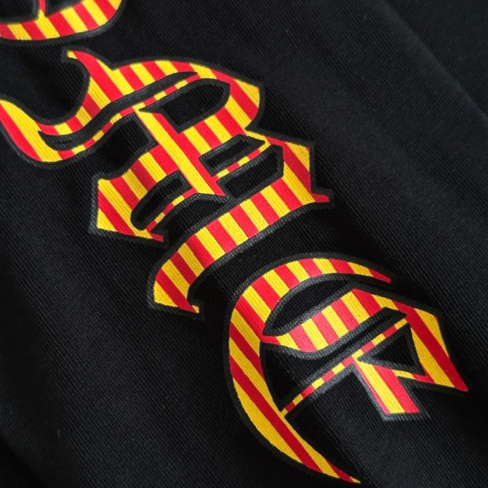 1:1 quality version Sword Vine Stripe Color Block Sanskrit Print Long Sleeve T-Shirt 29306221