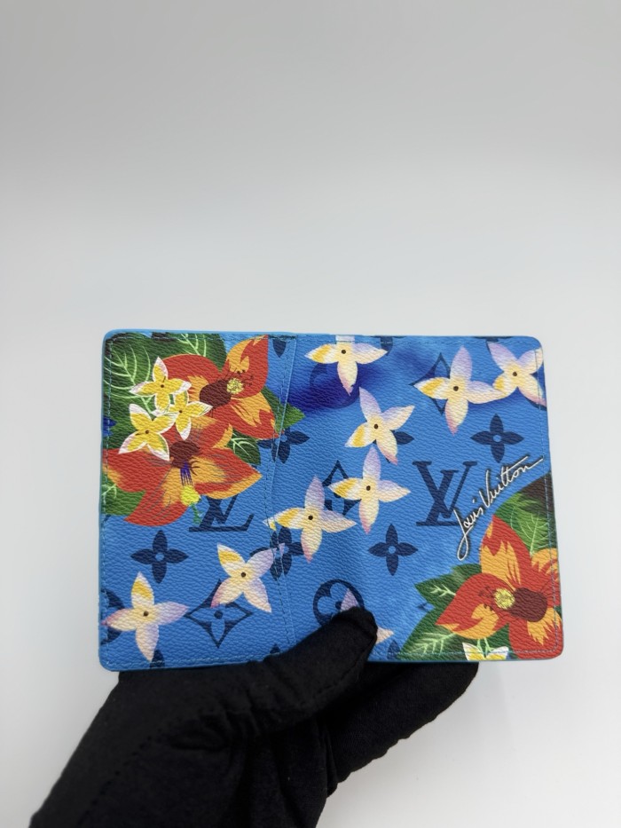 Tropical Floral Surf Print Passport Holder Artist Pattern PU Leather ID Card Document Wallet 12 colors 29306297